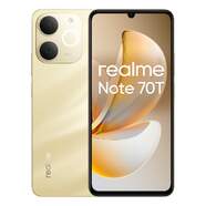 Realme Note 70T 4/256 GB Dorado - 6,74", carga rápida con 6000 mAh, 50+13 MP, Bluetooth 5.4