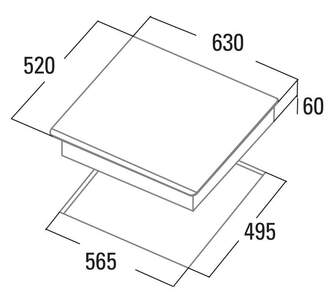ENCIM. CATA INSB6032BK /A 3F IND 32CM 08063404