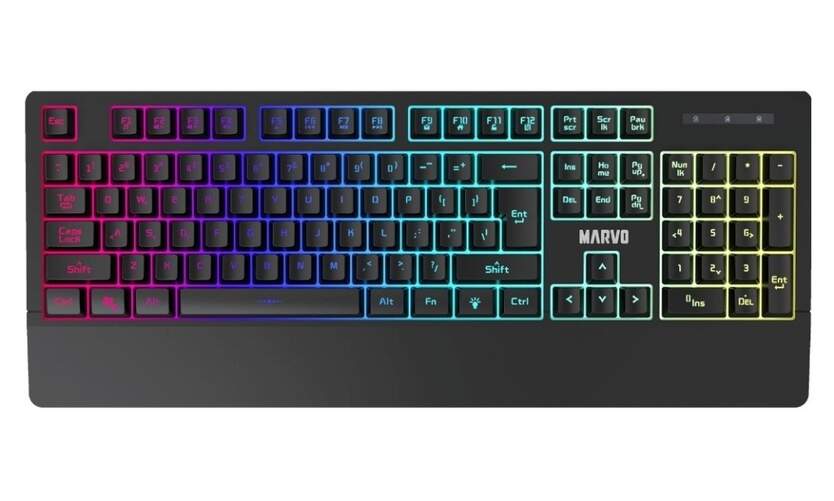 Teclado Gaming Marvo Scorpion K635 - 104 Teclas, 25 AntiGhosting, Retroiluminaci&oacute;n