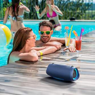 ALTAVOZ MEDION MD 43762 OUTDOOR BT SPEAKER L BLUE