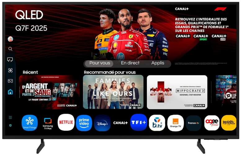 TV Samsung 43" TQ43Q7F - 4K Ultra HD, Q4 AI Processor, Smart TV Tizen, 20 W RMS, HDR10+