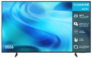 TV Samsung 55" LED Crystal - 4K Ultra HD, 120Hz, Samsung Vision AI, Altavoces 20W, HDR10+