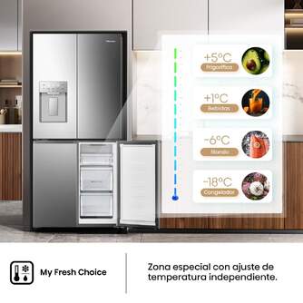 FRI. HISENSE RQ5P470SYID 179x80x70 4P NF INOX DISP