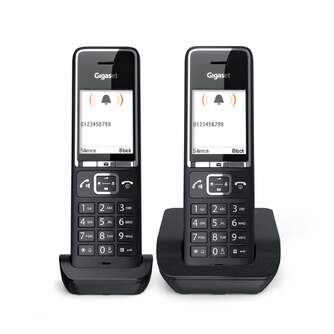 TELEFONO DECT GIGASET COMFORT 550 DUO NEGRO