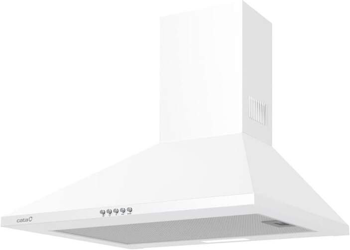 Campana Decorativa Cata Omega 600 WH - Clase C, 60cm, 3 Velocidades, 645m3/h, Blanca