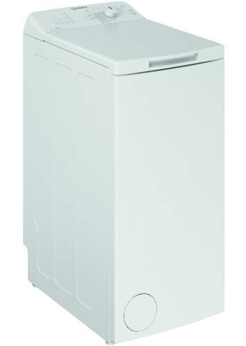 Lavadora Carga Superior Indesit BTW L60400 SP/N - 6kg, Clase C, 1000 rpm, 7 Programas, Blanca