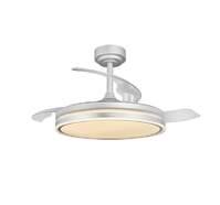 Ventilador Techo CristalRecord Moss Gris - 72 W, Aspas Retráctiles, Temporizador, Mando, Acero