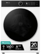 Lavadora Hisense WF5I9043BWFS - 9 kg, 1400 rpm, Clase A-10%, Wi-Fi, 18 programas