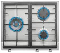 Placa Gas Teka EX60.1 3G AIAL DR CI - 3 Zonas, Gas Butano, Autoencendido, Sistema de seguridad