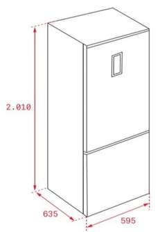 FRICOM. TEKA NFL430SWH BLANCO 201x60 NF DSP