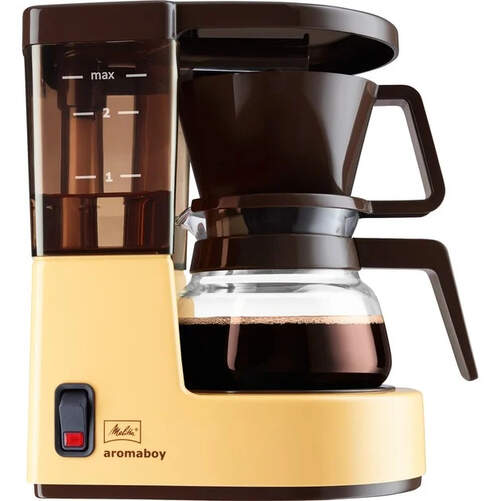 Cafetera Goteo Melitta Aromaboy II -  2 Tazas, Semi-automática, Beige