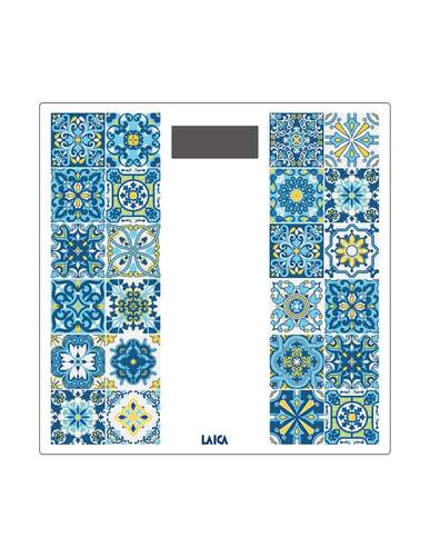 Báscula Laica PS1083B - 30x30 cm, Hasta 180 kg, USB-C, Azul