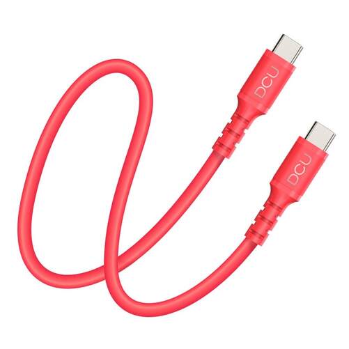 Cable DCU USB C a USB C - 1 m, Rojo