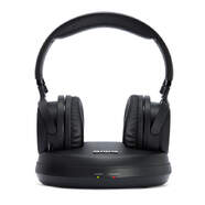 Auriculares Aiwa TV RF WHF-930D - Binaural, Inal&aacute;mbricos, 40-18000 Hz, 100 m, 54 dB, Negro