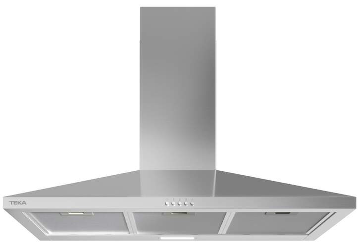 Campana extractora Teka DB894140 - 90 cm ancho, 410 m3h max con 3 velocidades, Inox