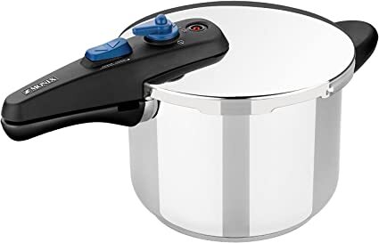Olla a Presión Rápida Monix Veloce - 4 L, Inox, Negro