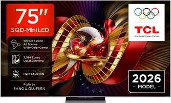 TV TCL 75%%%quot; 75C8L UHD SQDMINILED GOOGLETV 144HZ B%%%amp;O