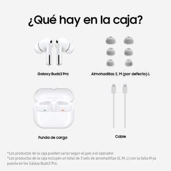 AURICULARES SAMSUNG BUDS3 PRO WHITE