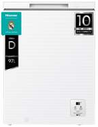 Congelador Horizontal Hisense FT100N1AWDL - Clase D, 86 cm ancho, 97 litros capacidad, Blanco