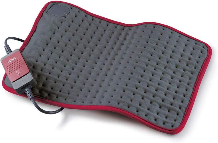 Almohadilla Eléctrica Solac CT8632 Berlin - 100 W, 48x34 cm, Rojo, Gris