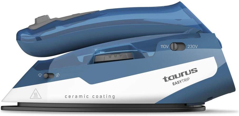 Plancha Taurus EasyTrip TSI1000 - 1000W, VApor 40gr/min, Plegable de viaje, Suela Cerámica