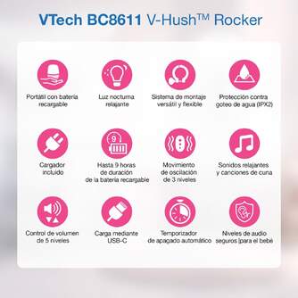PROYECTOR LUZ VTECH BC8611 V-HUST ROCKER