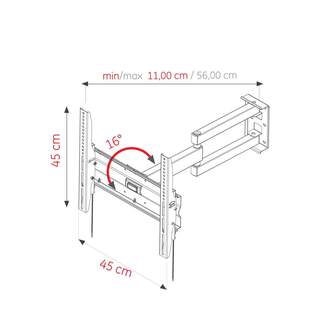 SOPORTE TV ULTIMATE DESIGN RX1000 40%%%quot;-55%%%quot; DOB 25K