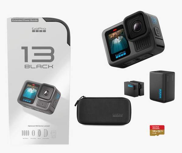 GoPro Power Bundle - GoPro13 + 3 bater&iacute;as Enduro + MicroSD SanDisk 64 GB + Funda