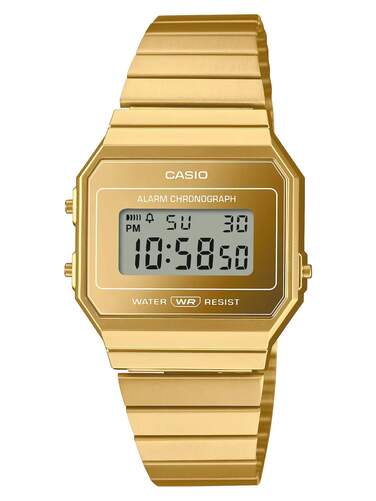 Reloj Casio Vintage A700WEVG-9AEF - Dorado, con iluminación, cronómetro, calendario, alarma