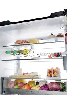 FRI. HAIER HCKR7819DWGB 190x83 4P NF CRISTAL NEGRO