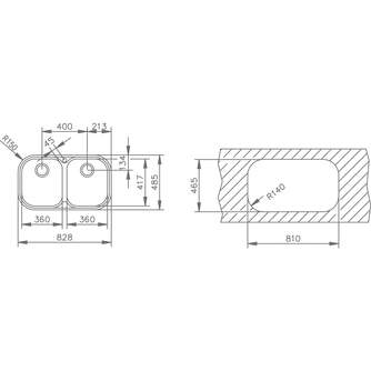 FREG. TEKA STYLO 2C 11107028 (CON ORIFICIO)