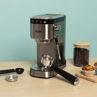CAFET. SOLAC CE4525 SLIM INOX 1350W 20B VAPORIZA