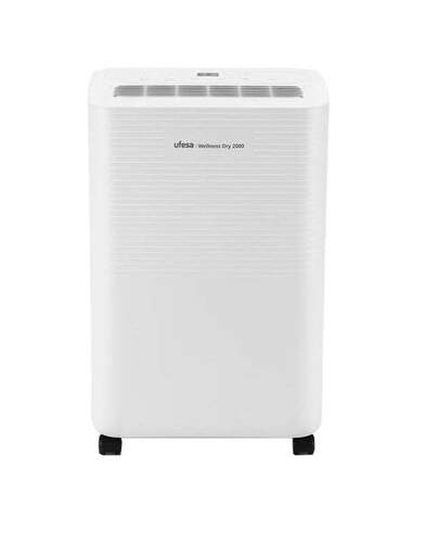 Deshumidificador Ufesa Wellness Dry 2000 - 12 L, 130 m³/h, 40 m², Blanco