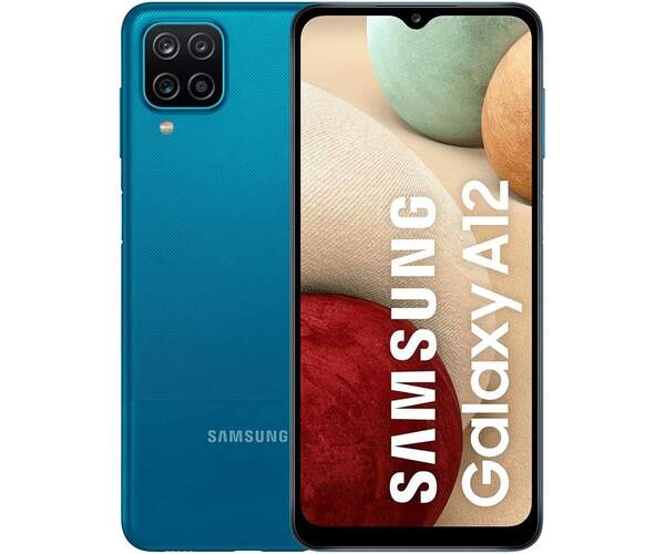 Samsung Galaxy A12 4/128GB Azul - 6.5" HD+, OctaCore 2.3Ghz, Quad Camera 48Mpx, 5000mAh