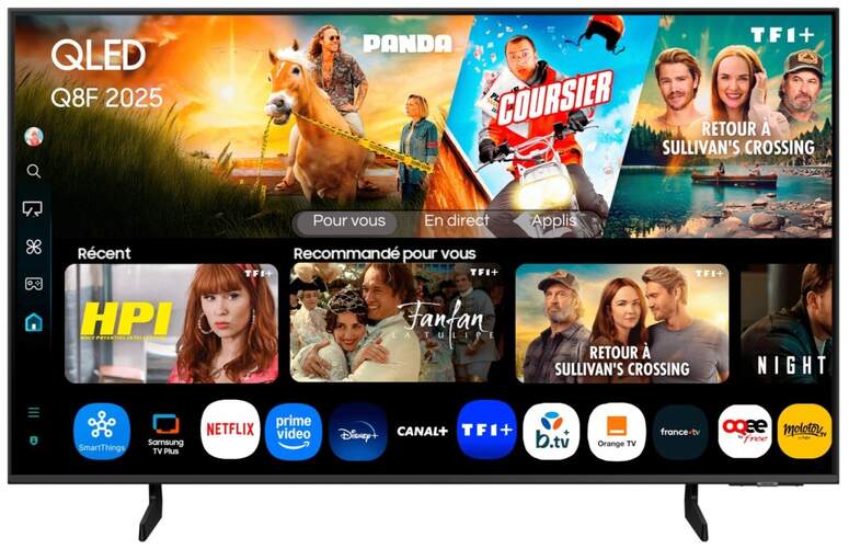 TV Samsung 85" QLED TQ85Q8F - 4K Ultra HD, Smart TV con IA, 20W Adaptive Sound+, HDR10+