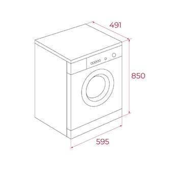 LVD. TEKA WMK40840SS 8K 1400R DSP INOX 113910019