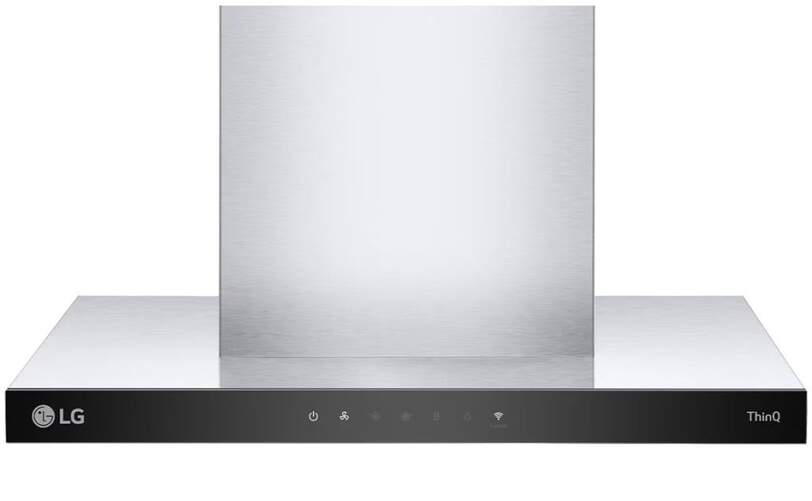 Campana extractora LG HCEZ2426S - 60 cm, 800 m3/h, 52 dB, Clase A, Inox, Plata