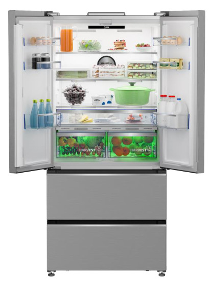 Frigorífico Americano Beko B3RGNE544ZXP | Clase E, 182 x 83 cm