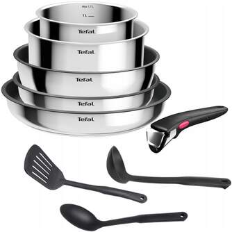 LOTE SARTENES TEFAL L881S904 INGENIO SET 9PZS