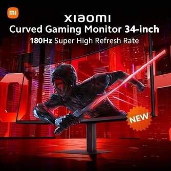 MONITOR XIAOMI 34%%%quot; G34WQI CURVO GAMING 1MS 180HZ