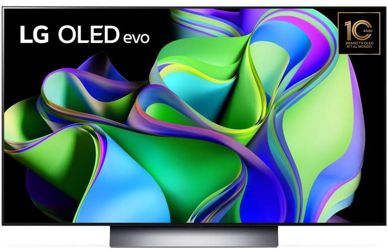 TV 48" LG OLED C3 Evo (48C34LA) - 4K 120Hz, A9 (Gen6), Smart TV, Dolby Vision IQ/Atmos 40W, Gaming