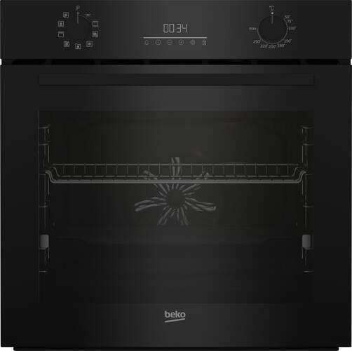Horno Beko BCBI17300KSB - 72 L, Clase A+, Gu&iacute;a Telesc&oacute;pica, Display, Negro
