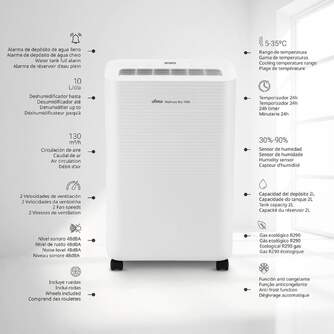 DESHUMI UFESA WELLNESS DRY 1000 10L 130M3/H 40M