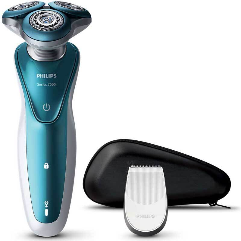 Afeitadora Philips S7370/12 - Recargable, Húmedo y Seco, 50 min autonomía, Recortador de precisión