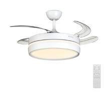 Ventilador techo Artica AVTECHR72B - Retr&aacute;ctil, 72W, LED, Mando, Temporizador, Blanco