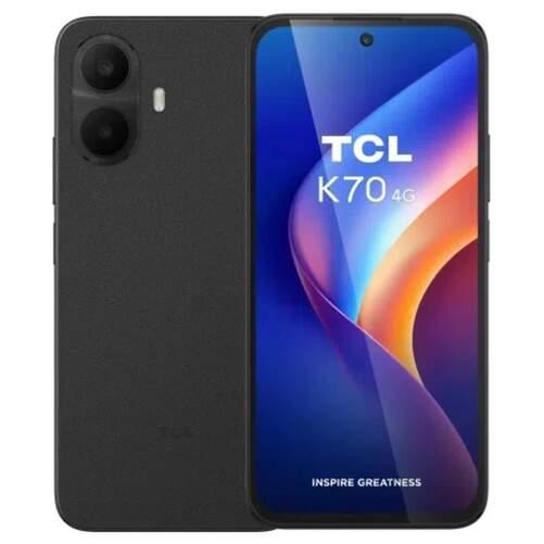 Smartphone TCL K70 T522A 4/128 Negro - 6,8", HelioG100 Turbo, Android 16, 5200mAh, c&aacute;mara doble 50MP