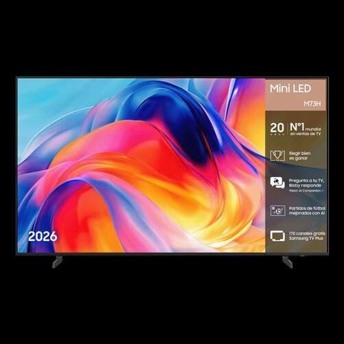 TV Samsung 85" MiniLED TU85M73H  - 4K Ultra HD, Smart TV Tizen, 120 Hz, Altavoces 20W, HDR10+