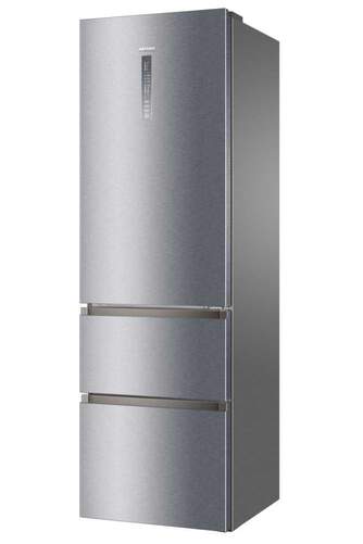 Frigor&iacute;fico Combi Haier A3FE737CGJ - E, 3 Puertas, 200cm, NoFrost, QuickCool, Inox