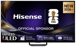 TV Hisense 75" MiniLED 75U7S Pro - 4K Ultra HD, Smart TV HomeOS 165 Hz, 50W, HDR10