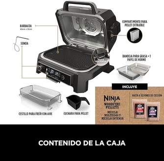 BARBACOA NINJA OG850EU PARRILLA FRE.AIRE AHUMA EX